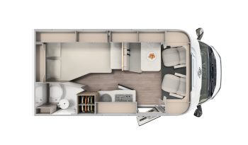 Carado T 135 lakóautó – francia stílusú hátsóággyal full