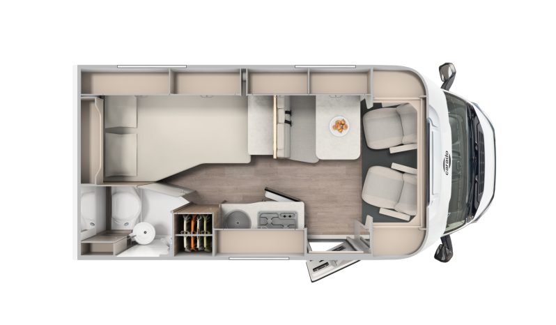 Carado T 135 lakóautó – francia stílusú hátsóággyal full